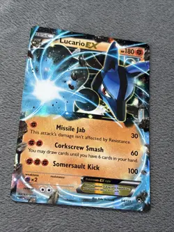 Lucario EX 54/111 XY Furious Fists 2014 Pokemon Card - Image 2