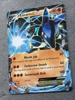 Lucario EX 54/111 XY Furious Fists 2014 Pokemon Card - Image 3
