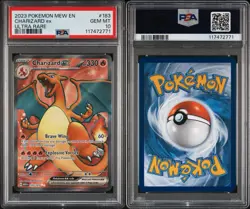 Pokemon TCG Charizard EX Mew En Ultra Rare #183 PSA Gem Mt 10 Gem Mint Card EN - Image 3
