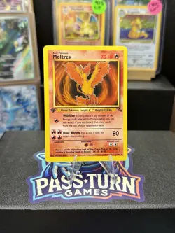 Pokemon Moltres TCG Fossil 27/62 Non-Holo 1st Edition Rare Card LP+ Condition - Image 1