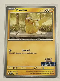 Pikachu - 214 (Illustration Contest 2024) 214 Sv: Scarlet & Violet Promo Card - Image 1