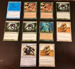 10x Sliver Creature Magic The Gathering Card Lot / Used / Acceptable / MTG - Image 1