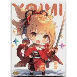 Goddess Story Anime Waifu Card Flower Diary QR Yoimiya Genshin Impact - Image 1