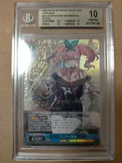 BGS10 Weiss Schwarz Azur Lane Bremerton Card AZL Signed FOIL 2022 Bushiroad - Image 1