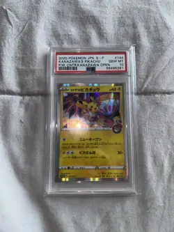 PSA 10 Kanazawa's Pikachu 144/S-P Kanazawa Open - Pokemon Card Japanese 2020 - Image 1