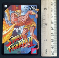Dhalsim 8 Street Fighter 2 Super Barcode Wars Card Bandai Japanese - Image 2