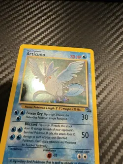 Pokemon Articuno Holo Unlimited Rare Card Fossil 2/62 NM Condition - Image 2