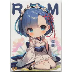 Goddess Story Anime Waifu Card Flower Diary QR Rem Re:Zero - Image 1