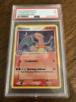 PSA 5 EX Charizard 6/108 Power Keepers Holo Rare Pokemon Card - Image 1