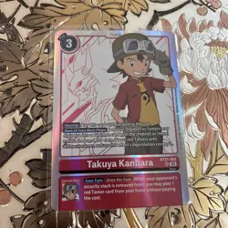 Digimon Card Game Takuya Kanbara BT21-082 SR World Convergence - Image 1