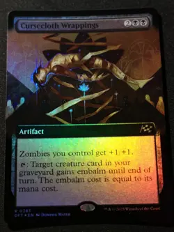 Cursecloth Wrappings - Foil - Extended Art - DFT - MTG - EN - NM - 0383 - Image 1
