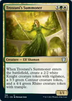 Trostani's Summoner - Light Play MTG Commander 2021 Midnight Hunt - Image 1
