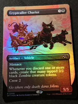 Cryptcaller Chariot - Foil - Borderless - DFT - MTG - EN - NM - 0306 - Image 1
