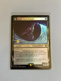 MTG: Cecil, Dark Knight Foil (Pre-Release) [Final Fantasy] Near Mint - Image 2