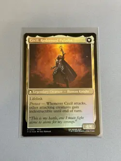 MTG: Cecil, Dark Knight Foil (Pre-Release) [Final Fantasy] Near Mint - Image 3