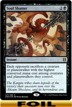 1x - Soul Shatter - FOIL #127 - Zendikar Rising - NM MTG - Image 1