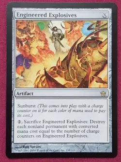 Magic The Gathering FIFTH DAWN ENGINEERED EXPLOSIVES artifact card MTG - Image 1