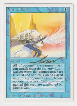 Gold Signed Siren's Call LP Revised Artist Anson Maddocks 1994 WOTC MTG Magic! - Image 1