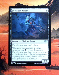 MTG Forsaken Miner Regular OTJ 88 NM U - Image 1