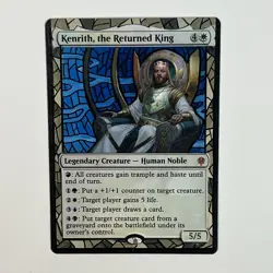 MTG Kenrith, The Returned King, Hand Painted Altered Card EDH Alter Art Holo - Image 1