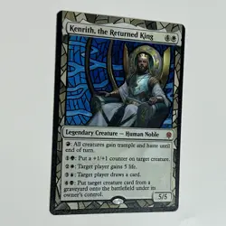 MTG Kenrith, The Returned King, Hand Painted Altered Card EDH Alter Art Holo - Image 2