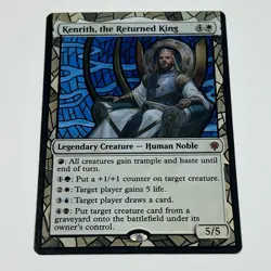 MTG Kenrith, The Returned King, Hand Painted Altered Card EDH Alter Art Holo - Image 4