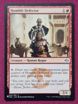Magic The Gathering THE LIST - FATE REFORGED HUMBLE DEFECTOR red card MTG - Image 1
