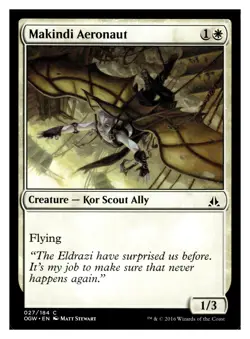 MTG Magic The Gathering Oath of the Gatewatch Makindi Aeronaut #27 - Image 1