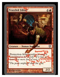 MTG Magic The Gathering Unhinged Frazzled Editor #77 - Image 1