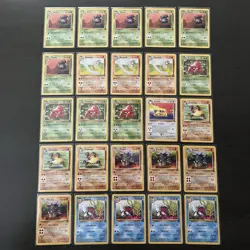 Vintage WOTC Unlimited Jungle Pokemon Cards Lot Of 125 - VLP-NM - Image 2