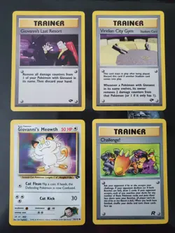 Giovanni's Last Resort 105/132 Meowth Viridian City Pokemon TCG Gym Challenge LP - Image 1
