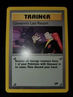 Giovanni's Last Resort 105/132 Meowth Viridian City Pokemon TCG Gym Challenge LP - Image 3