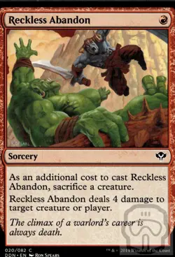 Reckless Abandon 20 C Duel Decks: Speed vs. Cunning Magic: The Gathering NM/M - Image 3