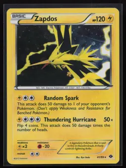 Zapdos - 41/99 Next Destinies Cosmos Holo Blister Exclusives Pokemon TCG Card - Image 1