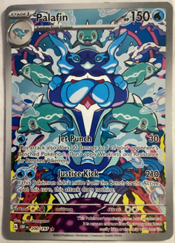 Palafin 200/197 Obsidian Flames Illustration Rare Holo Pokemon TCG NM - Image 1