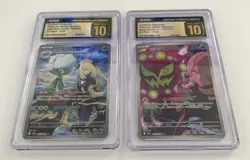 Cynthia’s Roserade Spiritomb Pokemon Japanese 2 CGC 10 PRISTINE Slab Graded Lot - Image 1
