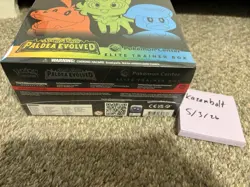 Pokemon TCG Paldea Evolved Pokemon Center Elite Trainer Box ETB Sealed - Image 5