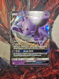 Pokemon TCG Espeon GX 61/149 Sun & Moon Base Set Holo Ultra Rare Card - NM - Image 1