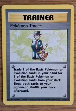 Pokemon TCG Pokemon Trader Base Set 77/102 Regular Unlimited Rare - Image 1