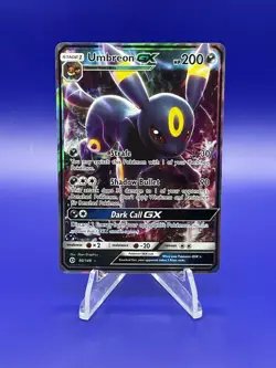 Umbreon GX 80/149 Ultra Rare Sun & Moon Base Set Holo Pokemon TCG - NM - Image 1