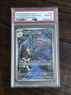 Pokemon TCG Team Rockets Weezing Destined Rivals 199/182 PSA 10 - Image 1