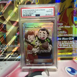 2018 Pokemon Sun & Moon Ultra Prism #155 Full Art FA Pokemon Fan Club PSA 10 - Image 1