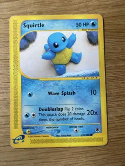 Pokemon TCG Squirtle 131/165 Expedition Base Set Regular English 2002 - Image 1