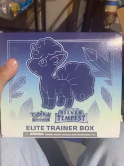 Pokemon Sword & Shield Silver Tempest Elite Trainer Box Booster - Image 1