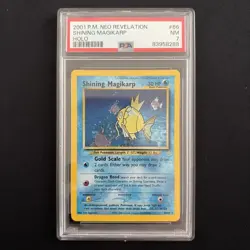 2001 Pokemon Neo Revelation #66 Shining Magikarp - Holo PSA 7 NM English - Image 1