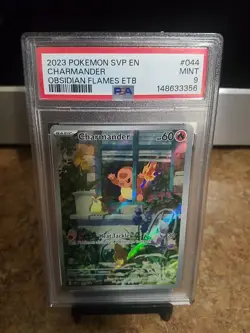 2023 Pokemon Svp En Charmander Obsidian Flames Ebt.Psa 9 - Image 1