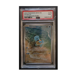 Pokemon Squirtle 170/165 Sv: Scarlet & Violet 151 Illustration Rare Holo PSA 9 - Image 1