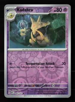 Kadabra 064/165 Reverse Holo Pokemon TCG SV: Scarlet & Violet 151 NM - Image 1
