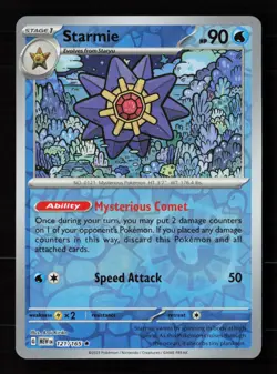 Starmie 121/165 Reverse Holo Pokemon TCG SV: Scarlet & Violet 151 NM - Image 1