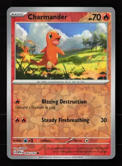 Charmander - 004/165 Reverse Holo Pokemon TCG SV: Scarlet & Violet 151 NM - Image 1